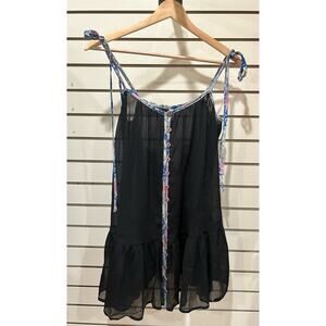 Free People Intimately Bali Sweet Nothing Slip Mini Dress Black Multiple Sizes